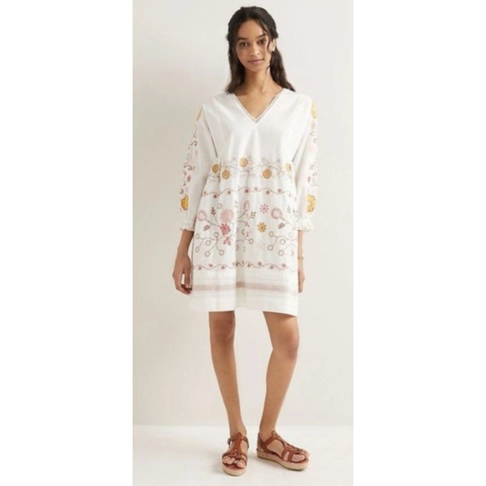 Anthropologie Forever‎ That Girl Womens Martha Mini Dress Floral Embroidered XS